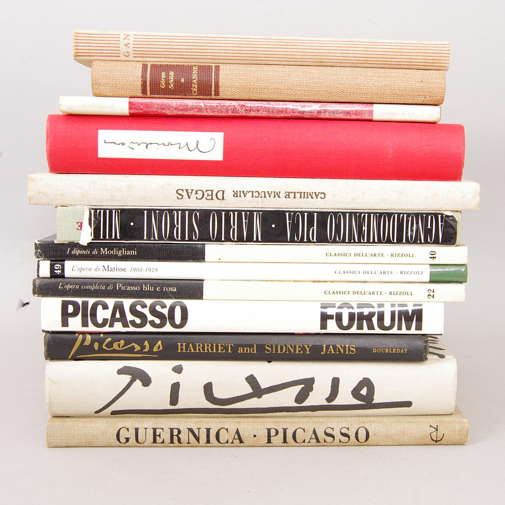 KONSTLITTERATUR, Picasso, Matisse, GAN m.fl.