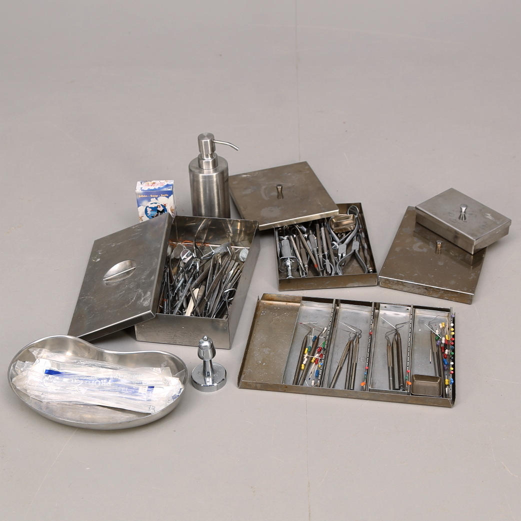 DENTAL INSTRUMENTS, miscellaneous, stainless.
