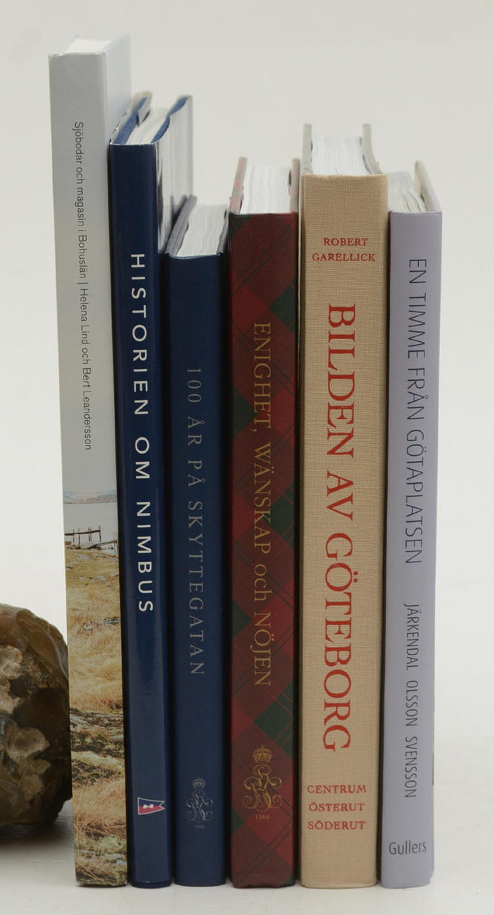 Böcker om Göteborg och Bohuslän. 6 Volymer.