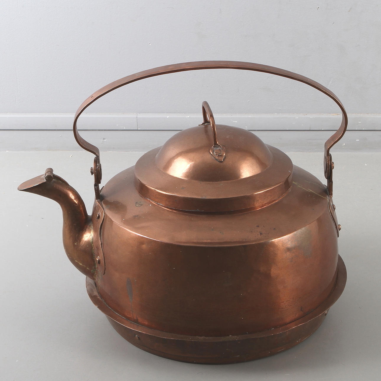 STOR KAFFEPANNA, koppar 17/1800-tal.