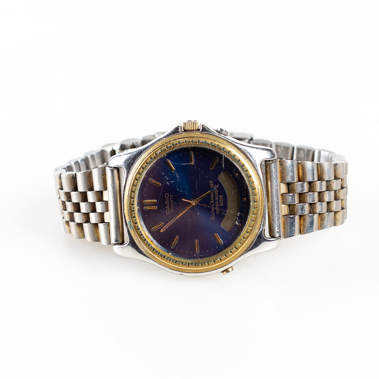 WATCH, Casio quartz alarm chronograph.
