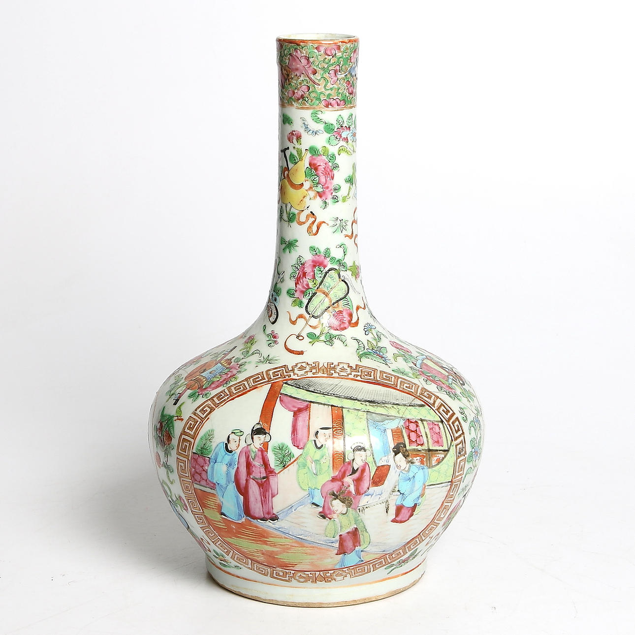 VAS, porslin, famille rose, Kina. 1800/1900-tal.