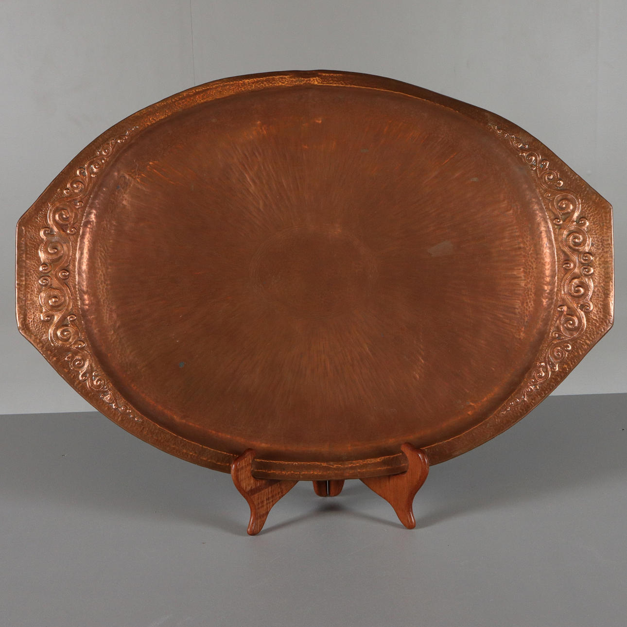 BERNH M LINDER. Barrel, copper, signed.