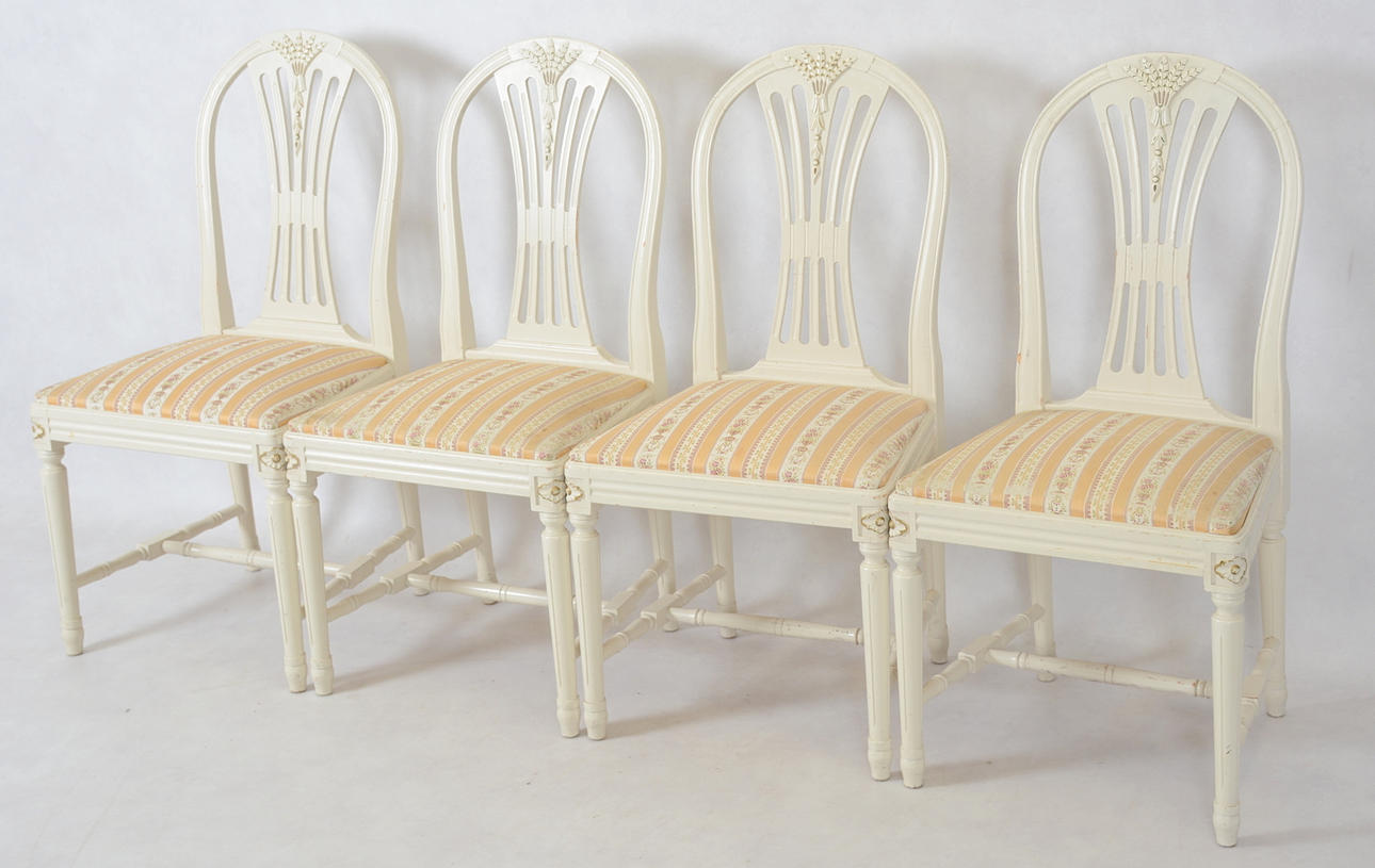 STOLAR, 4 st, gustaviansk stil, 1900-tal.