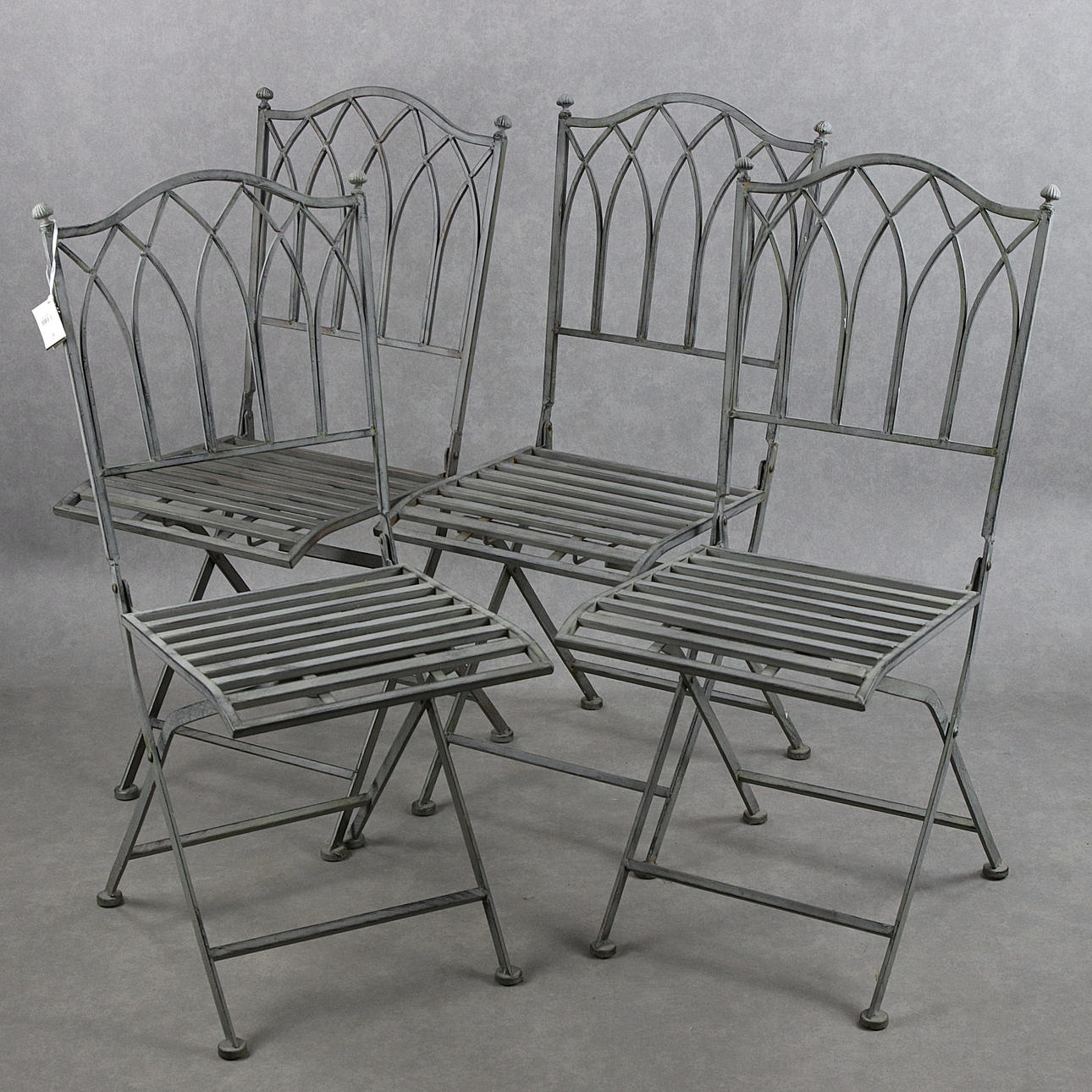 LENE BJERRE. Trädgårdsstolar, 4 st. stål, Danmark, samtida.