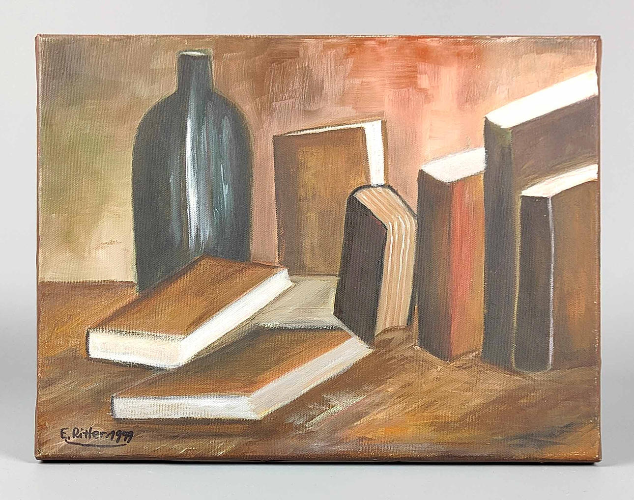 BODEGÓN CON LIBROS, Ritter, E. 1999.