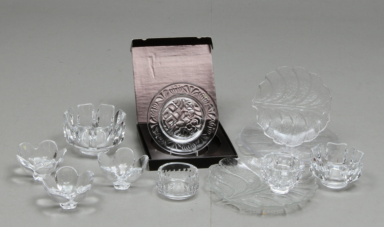 PARTI GLAS, 11 delar, Orrefors.