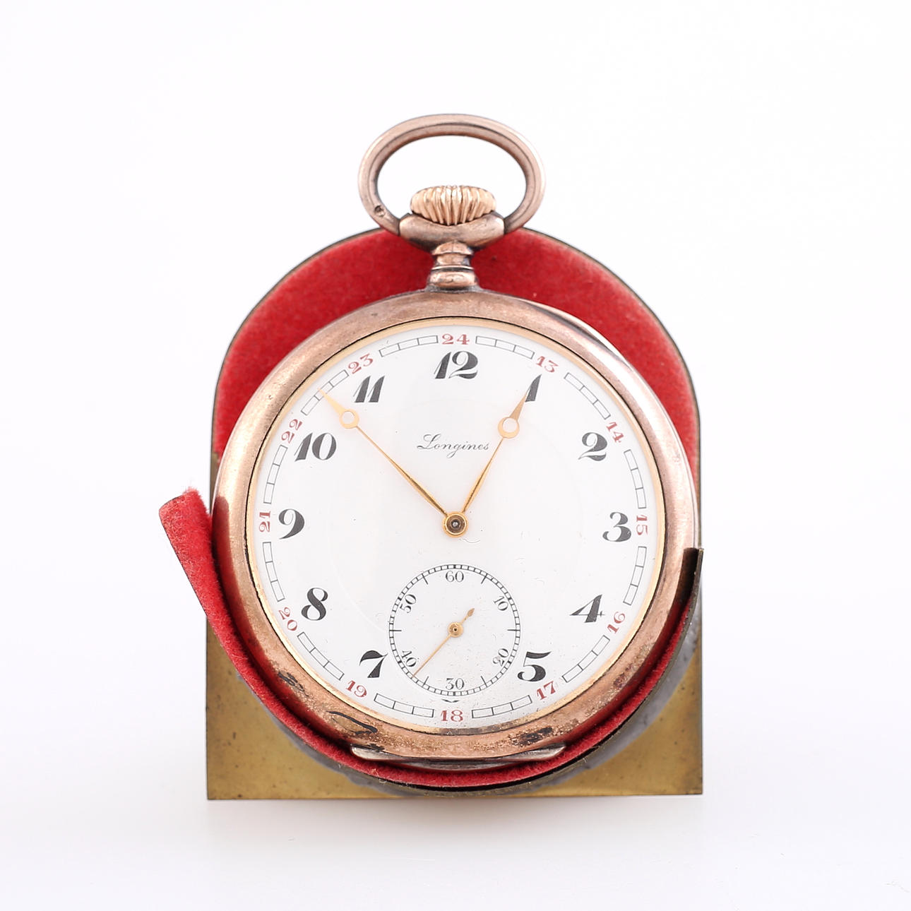 POCKET WATCH, silver, Longines.