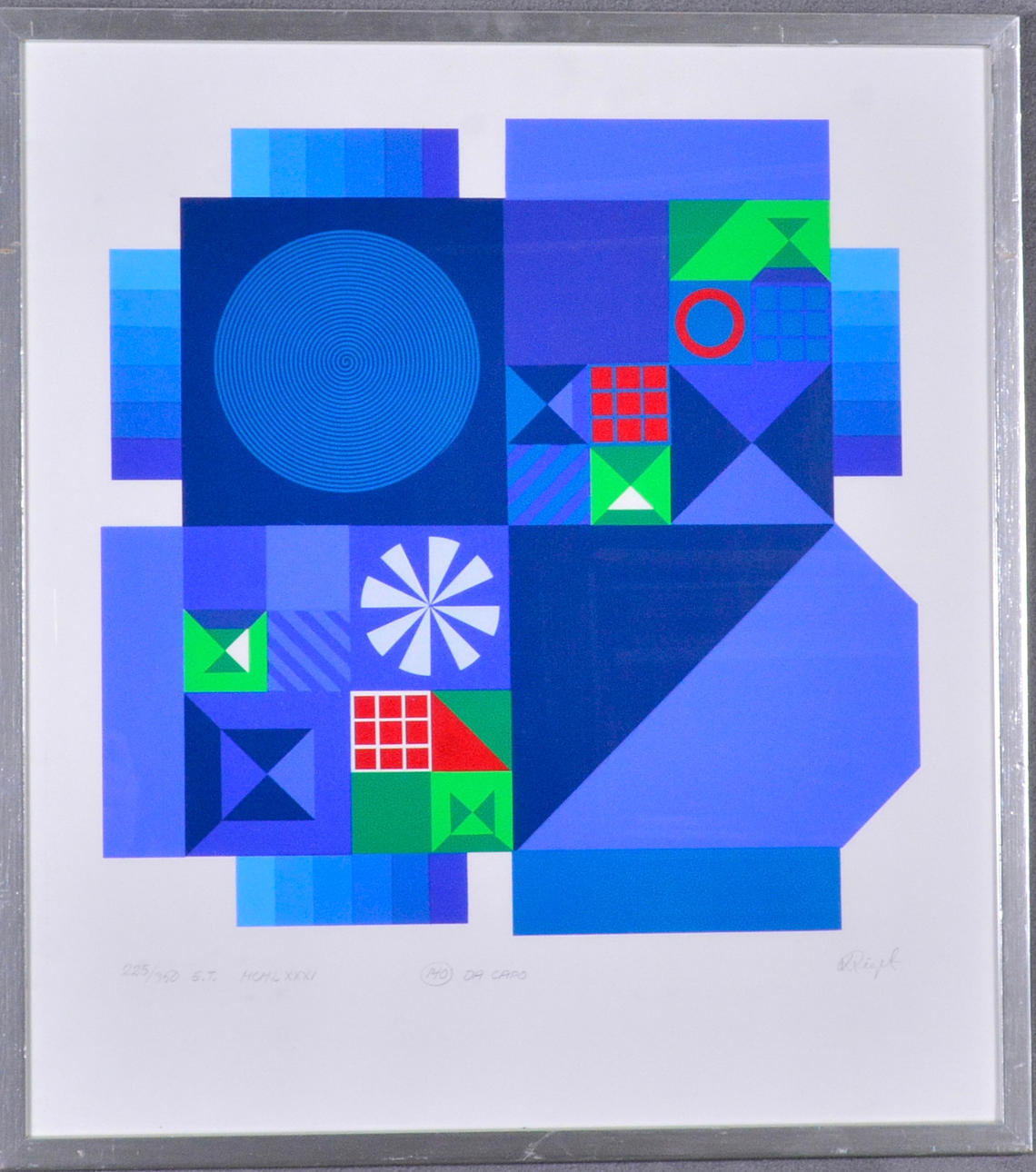 KARL AAGE RIGET. Farve litografi.