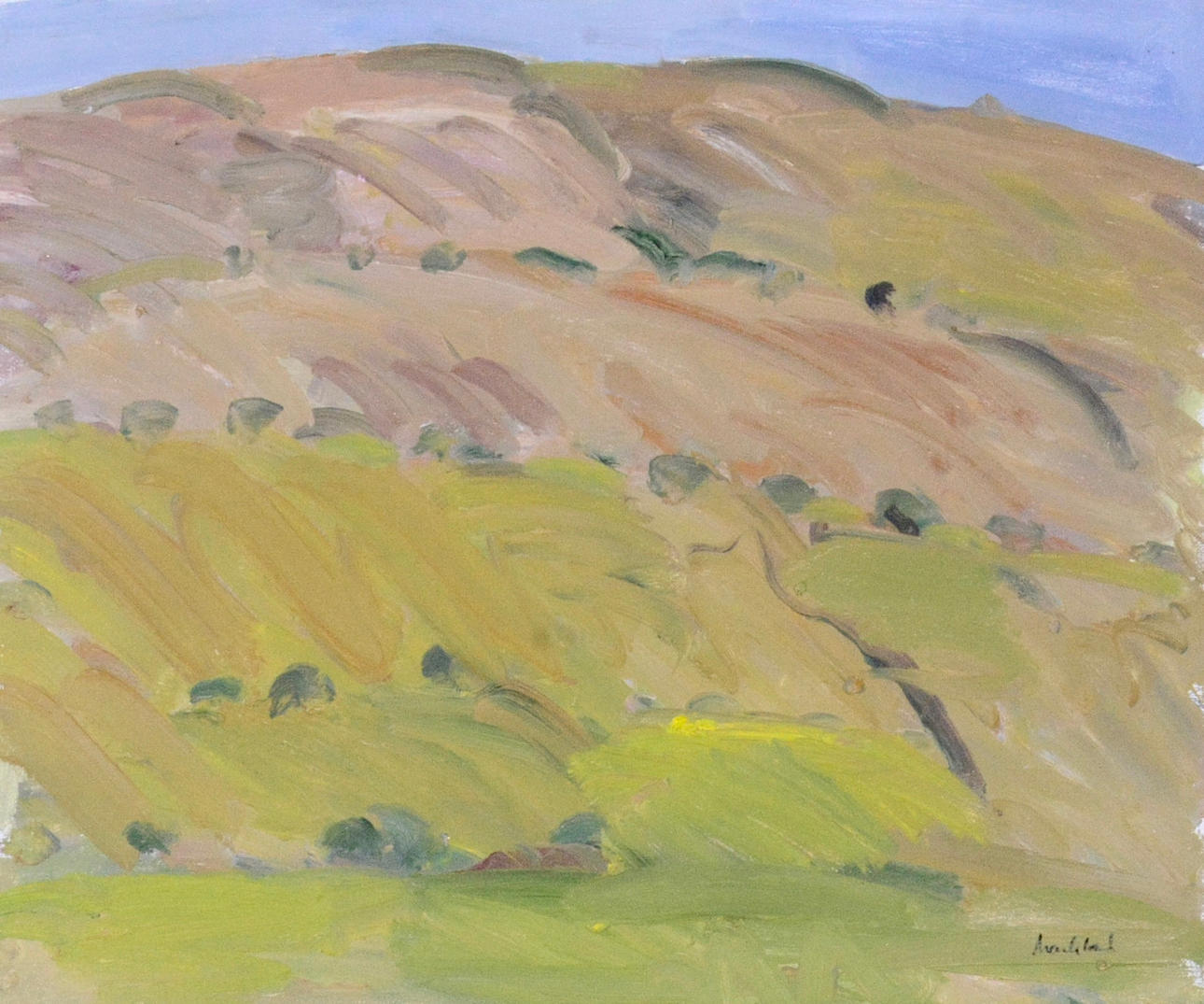 OIDENTIFIERAD KONSTNÄR. Olja på duk.