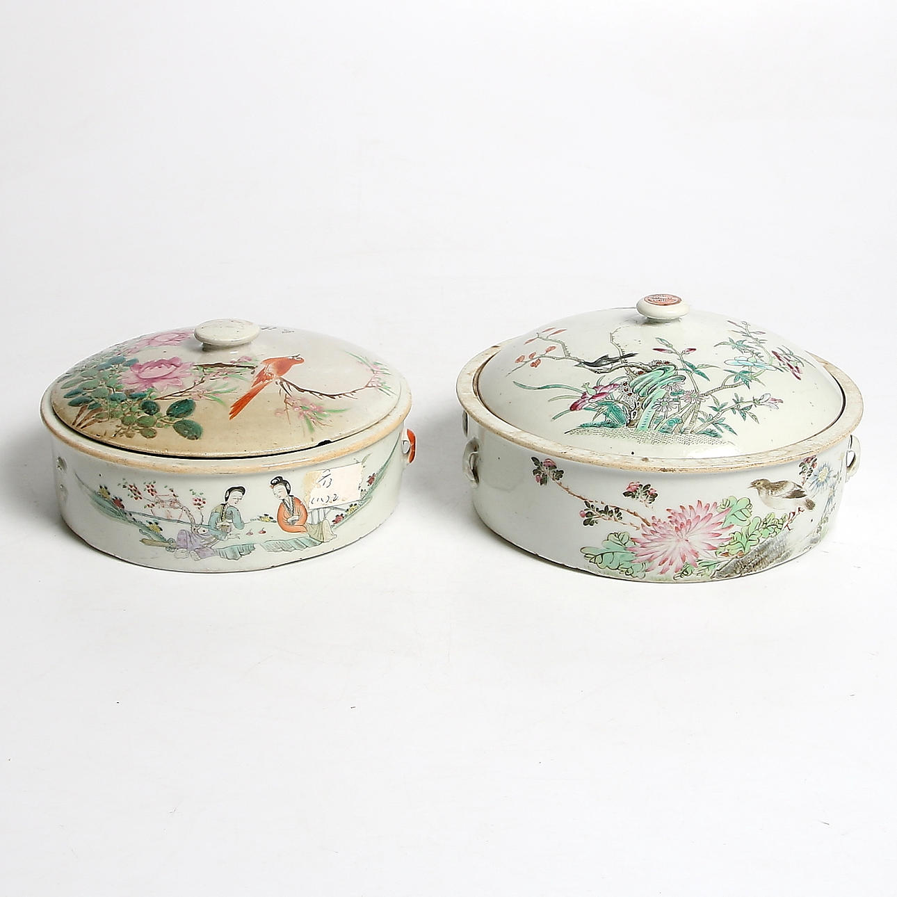 KAMCHENG samt LOCK, 4 delar, porslin, Kina, 1800-tal.