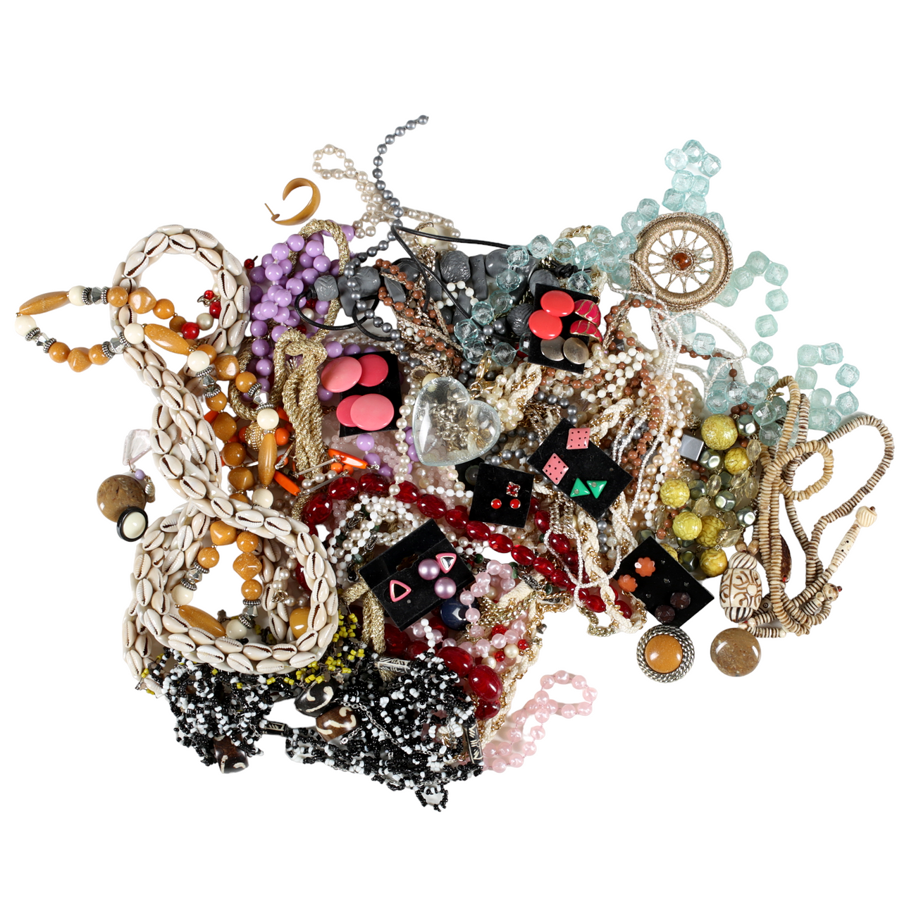 Ein Menge SCHMUCK, Kunststoff/Metall, 19/2000er Jahre.