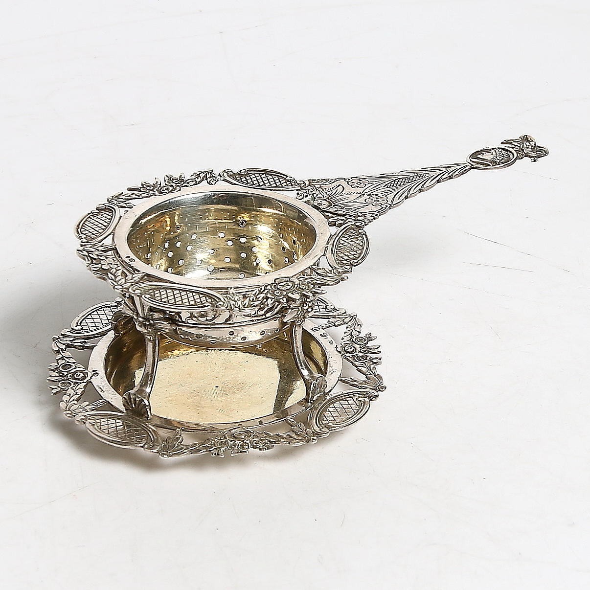 TESIL, 830, silver, Gustaviansk stil, sannolikt Frankrike. Stämplad. Vikt 152 gram.