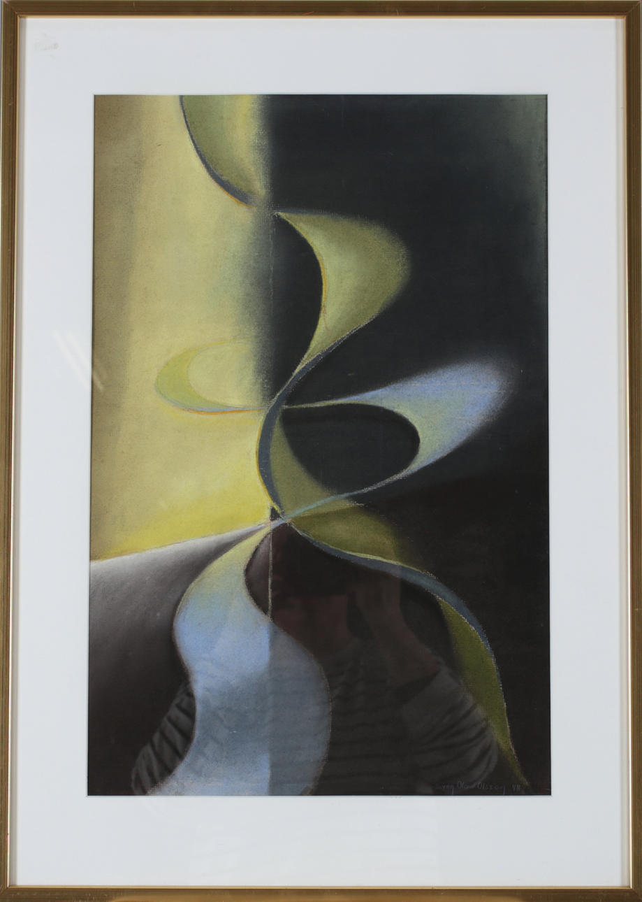 SVEN OLOW OLSSON. Composition, watercolor, signed and dated -48.