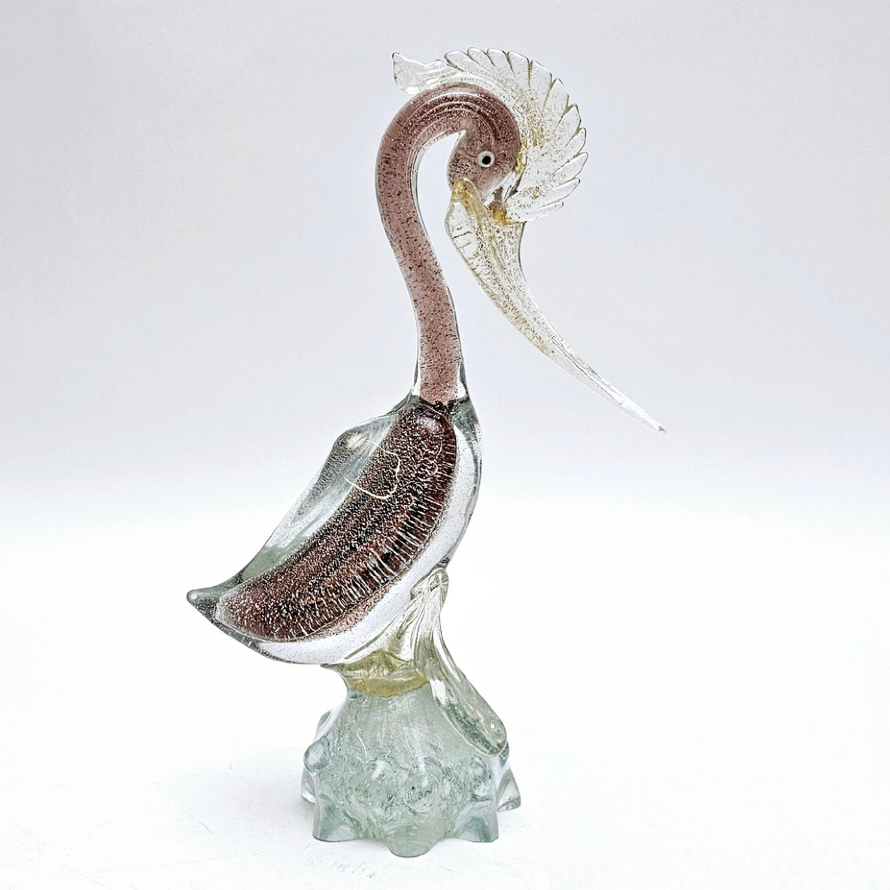 BIRD FIGURE IN MURANO GLASS.