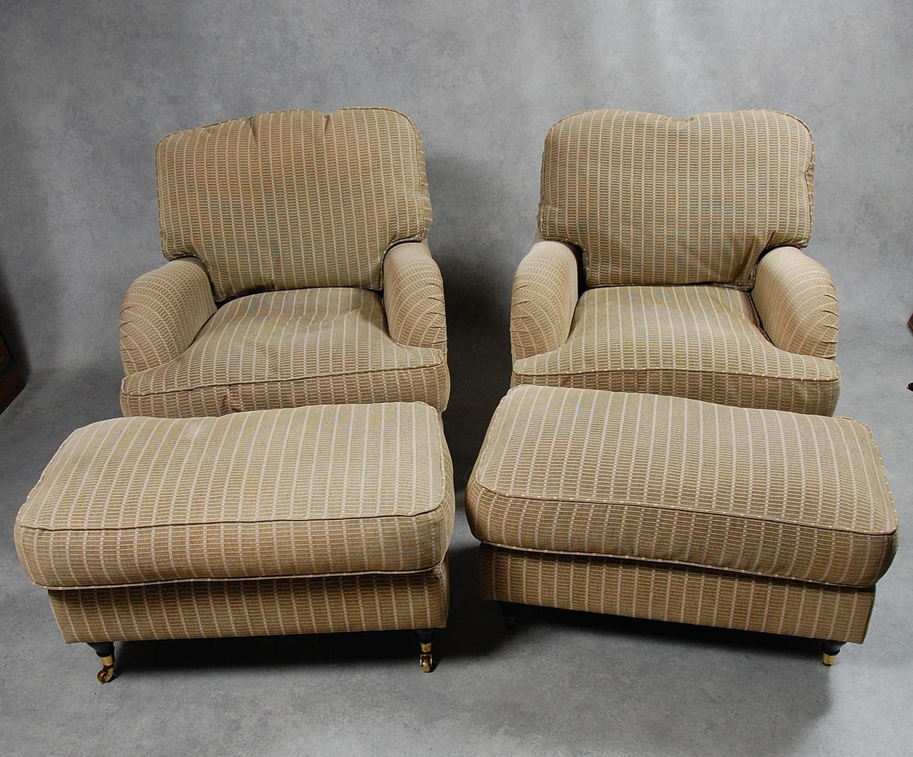 HOWARDFÅTÖLJER, 1 par, Parker Knoll, England.