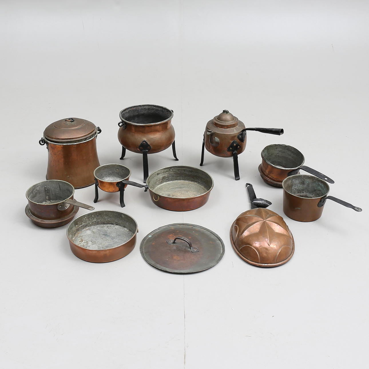 PARTI KOPPAR, 11 delar, 1800-tal.