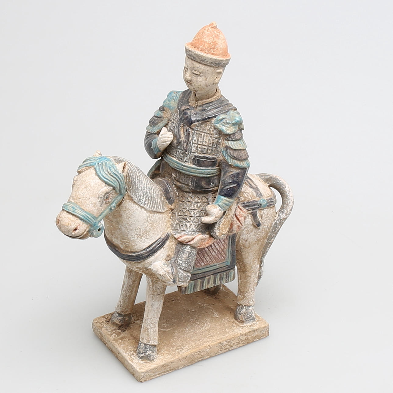 GRAVFIGUR i terrakotta, sen Ming-dynasti, (1368-1644), Kina.