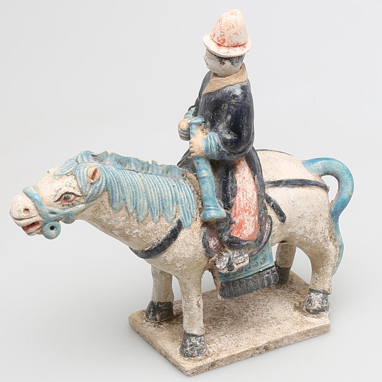 GRAVFIGUR i terrakotta, sen Ming-dynasti, (1368-1644), Kina.