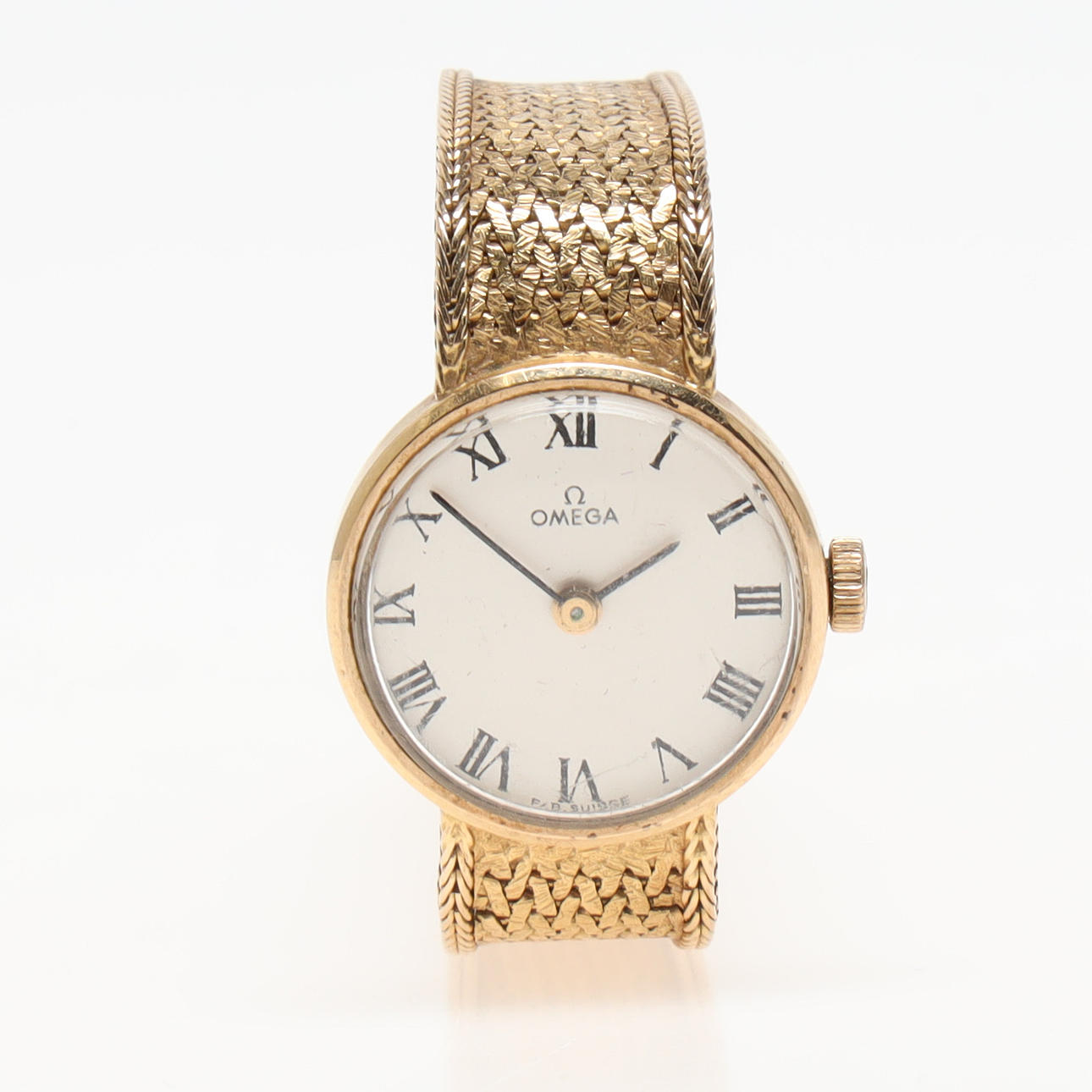 OMEGA, señoras en oro de 18 quilates.