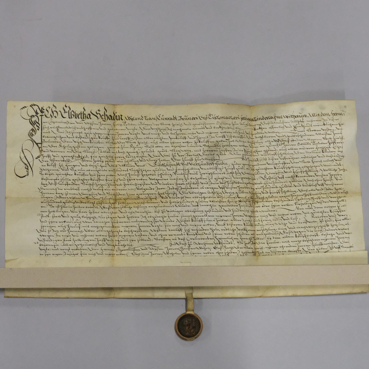 PERGAMENTBRIEF MIT SIEGEL, 1624.