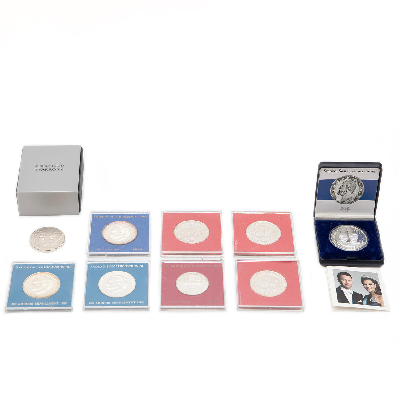 SILBERMÜNZE. Sammlung Silbermünzen, neun Stück.