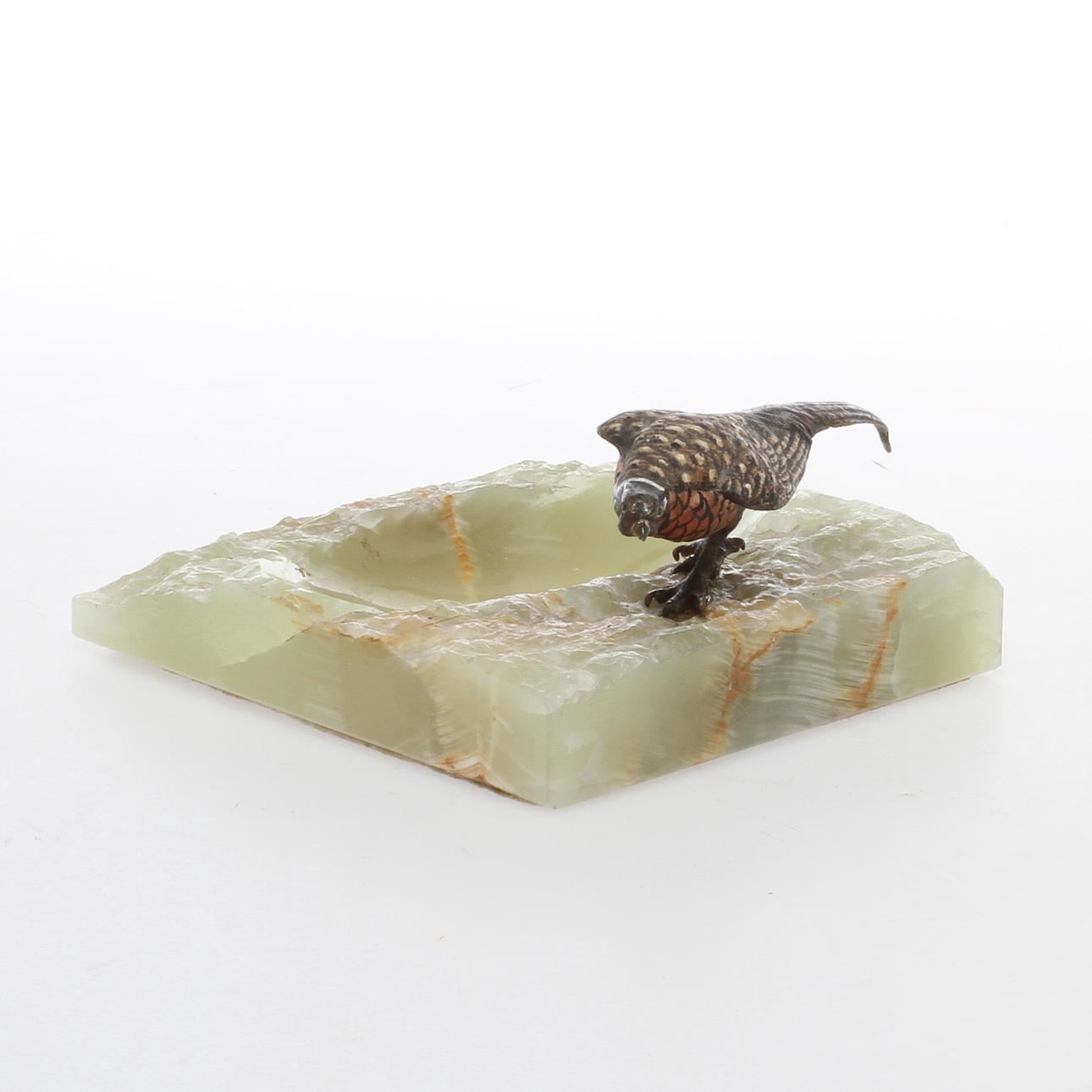 ASKFAT, brons och onyx, 1900-tal.