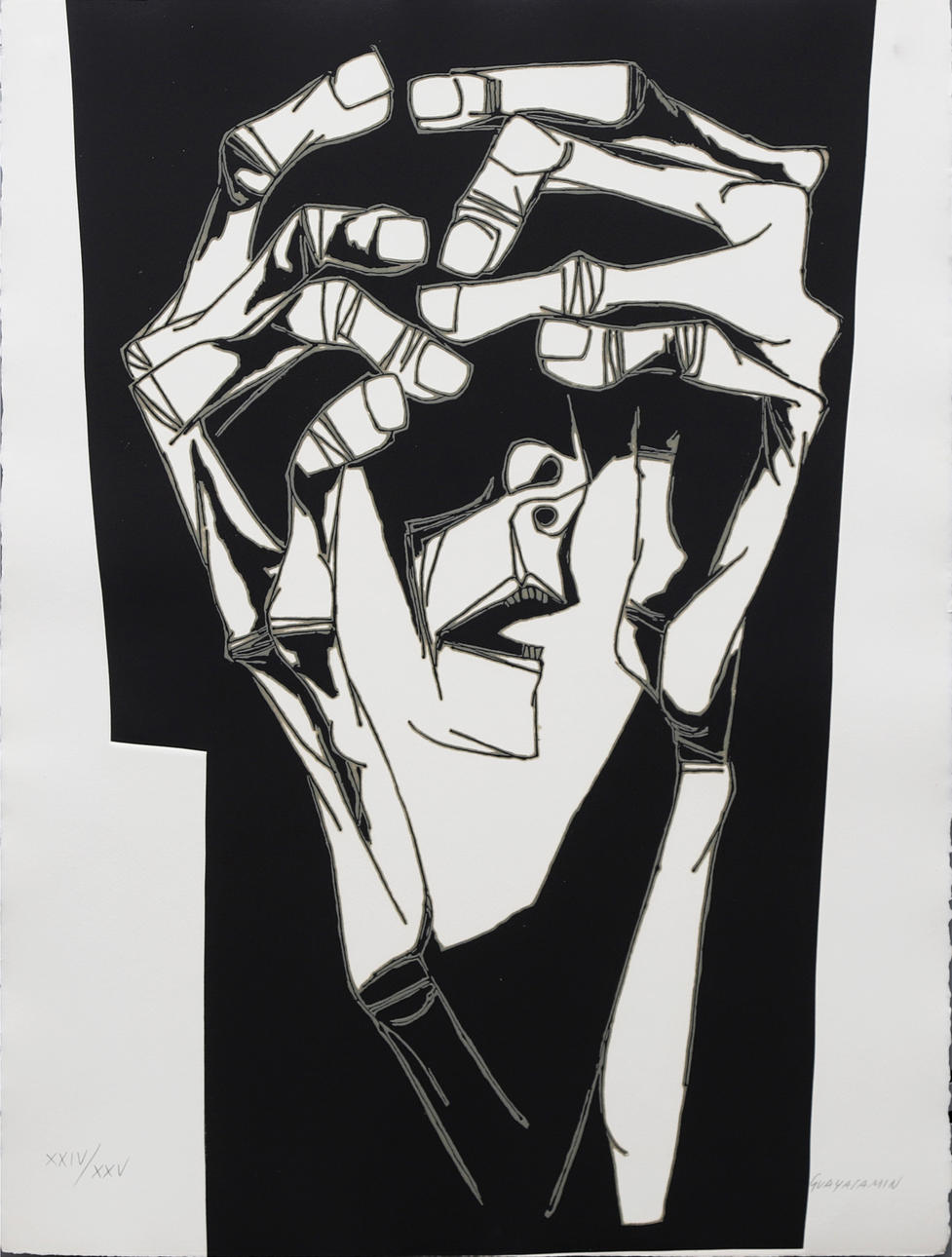 OSWALDO GUAYASAMÍN. "Las manos del terror".