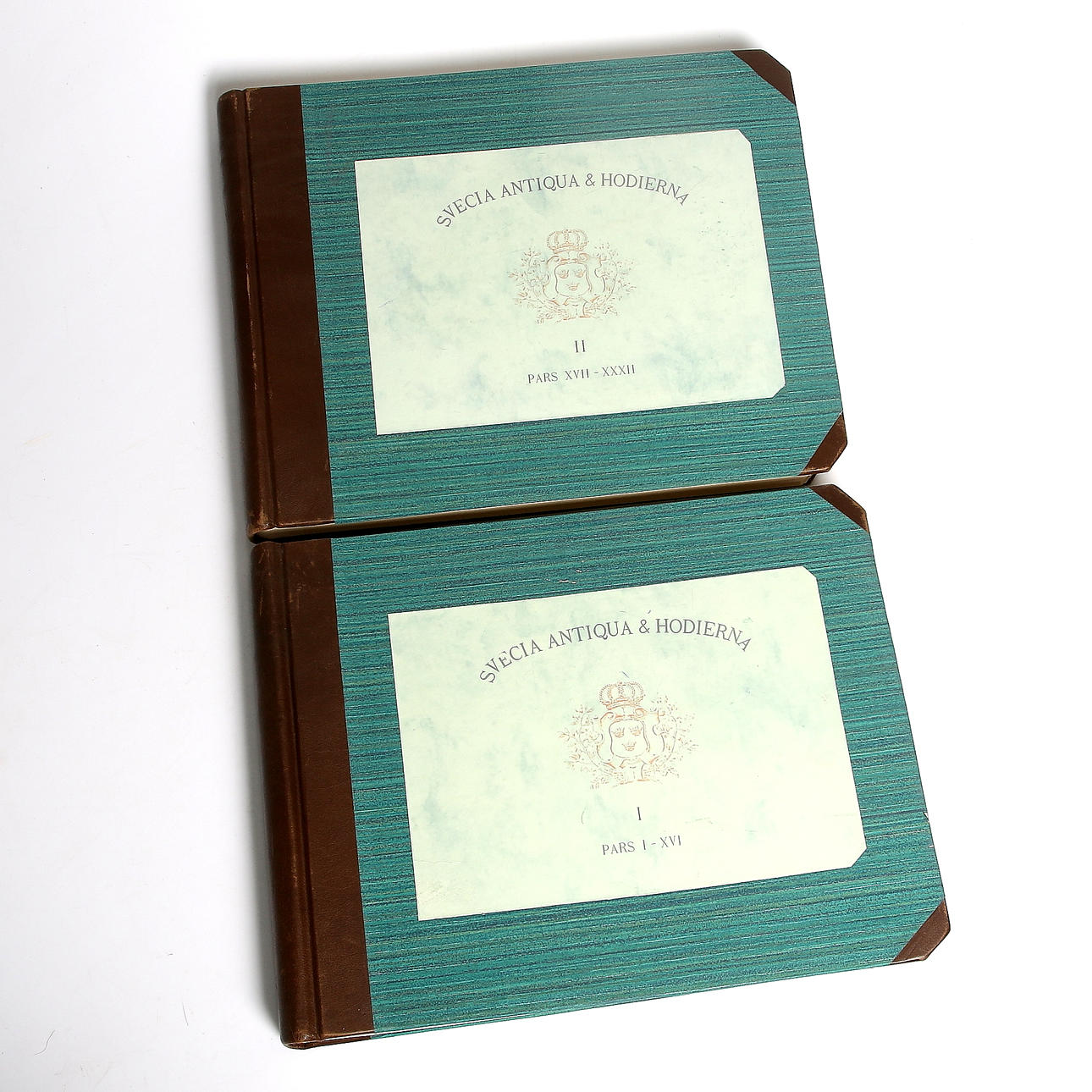 BÖCKER, 2 volymer, Suecia Antiqua & Hodierna, Erik Dahlberg, Vol. I och II, Isaac Marcus Boktryckerier. 1923.