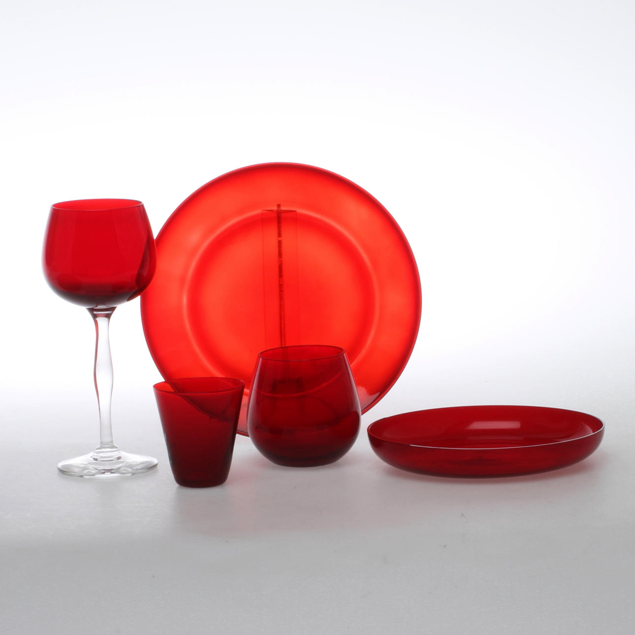 PARTI GLAS, 22 delar, bl a vinglas, möjligen delvis Reijmyre.