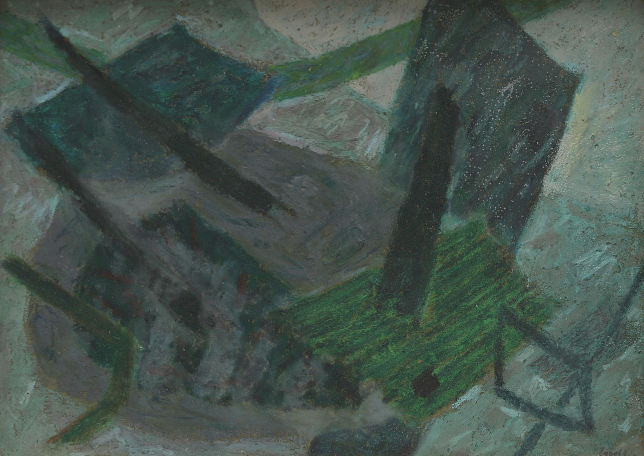 HENRI GOETZ. COMPOSITION, signed.