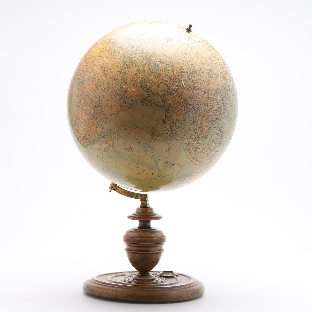 ERDKUGEL, Erd-Globus, Ludwig Julius Heymann, Berlin, um 1900.