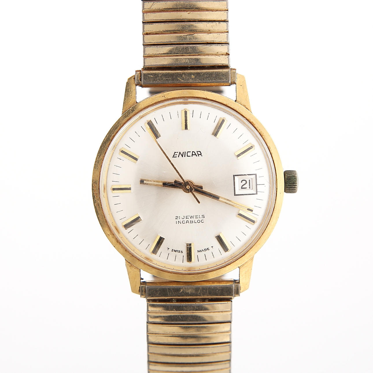 ENICAR, wristwatch, gold 18K, mechanical.