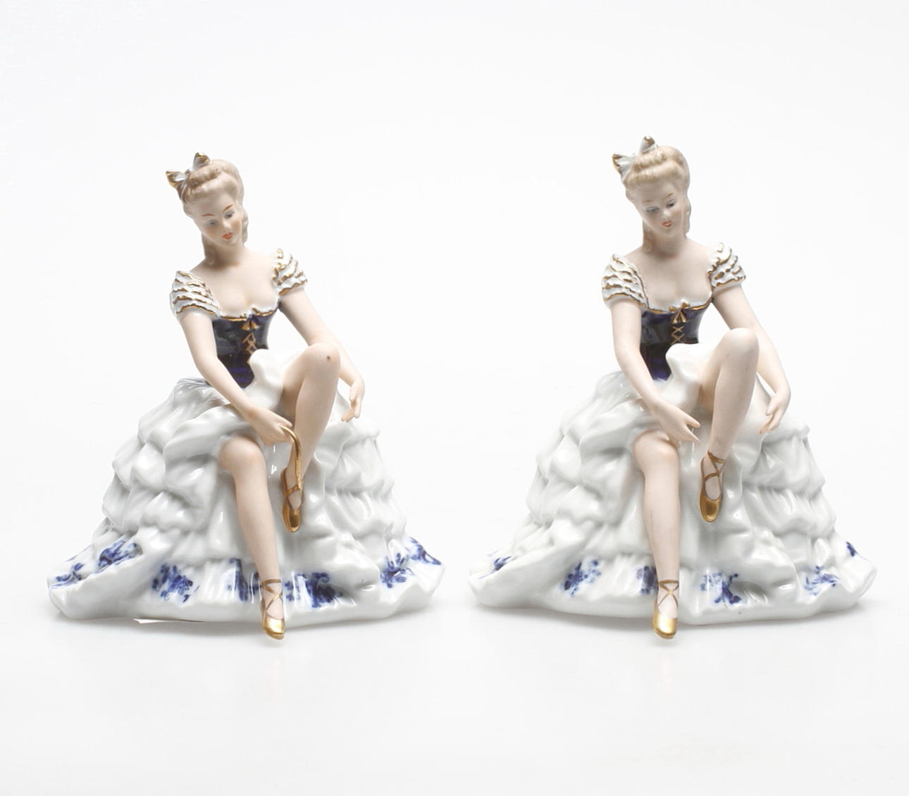 FIGURINER, 2 st. Wallendorff, 1900-tal.