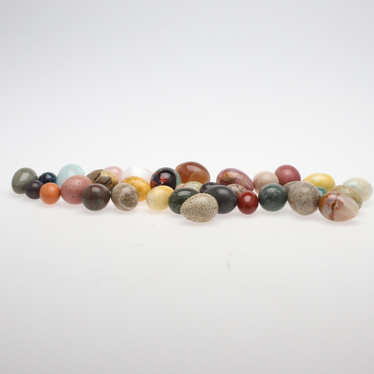 GLAS samt STENÄGG, 35 st, 1900-tal.