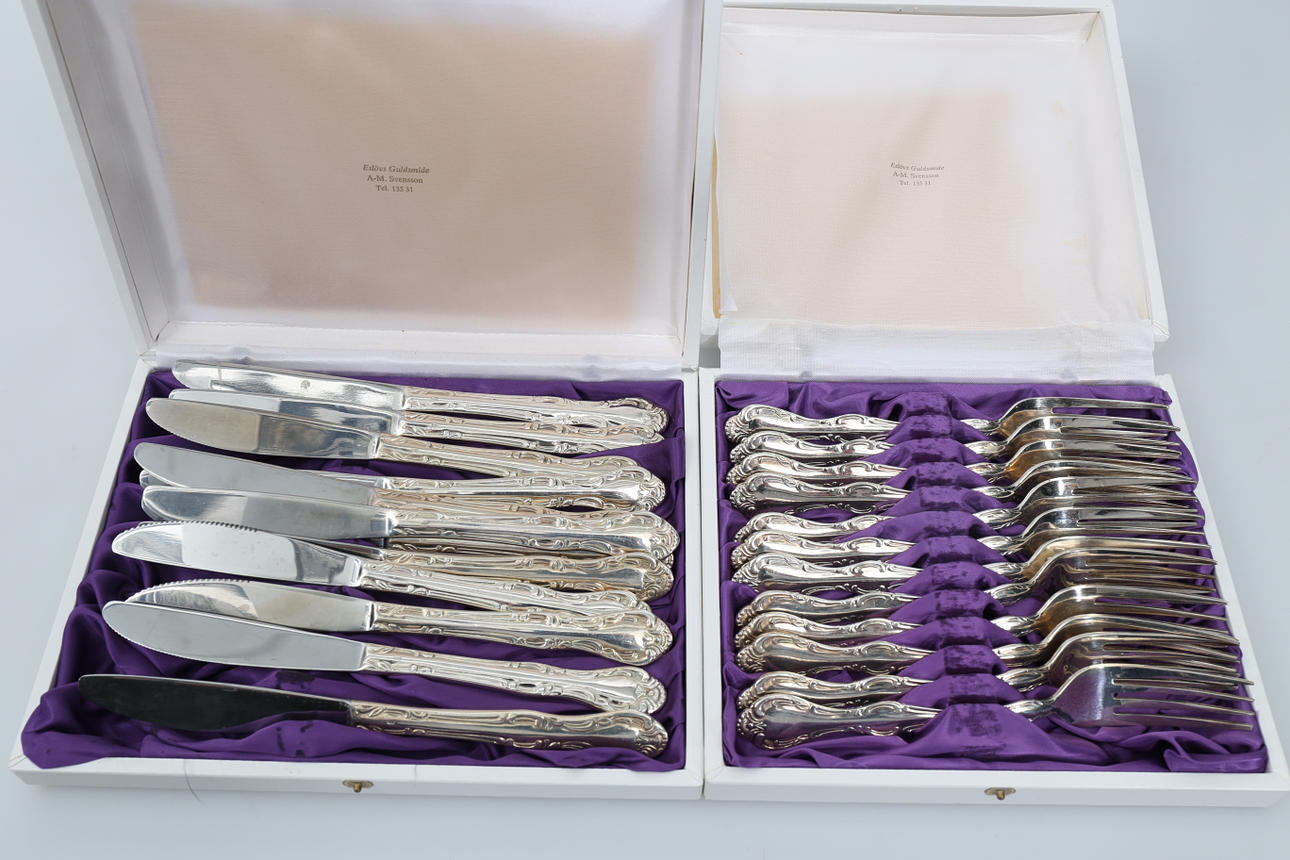 BESTICK, nysilver, 24 delar.