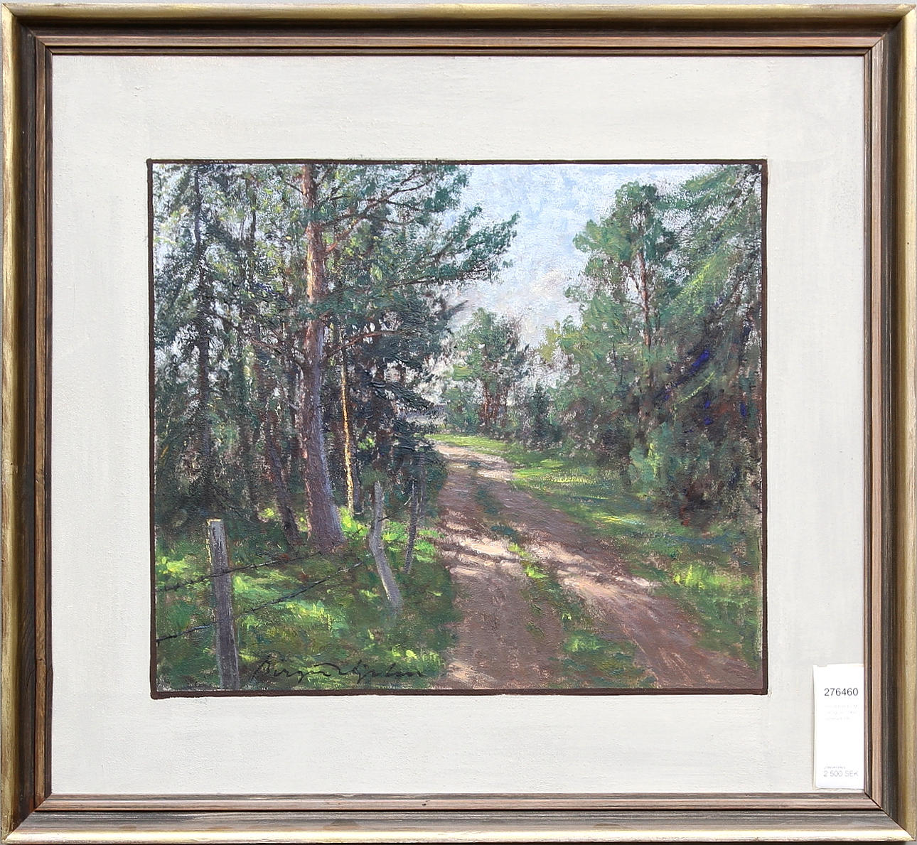 BIRGER HJELM, "Skogssjö", 1960, signerad.