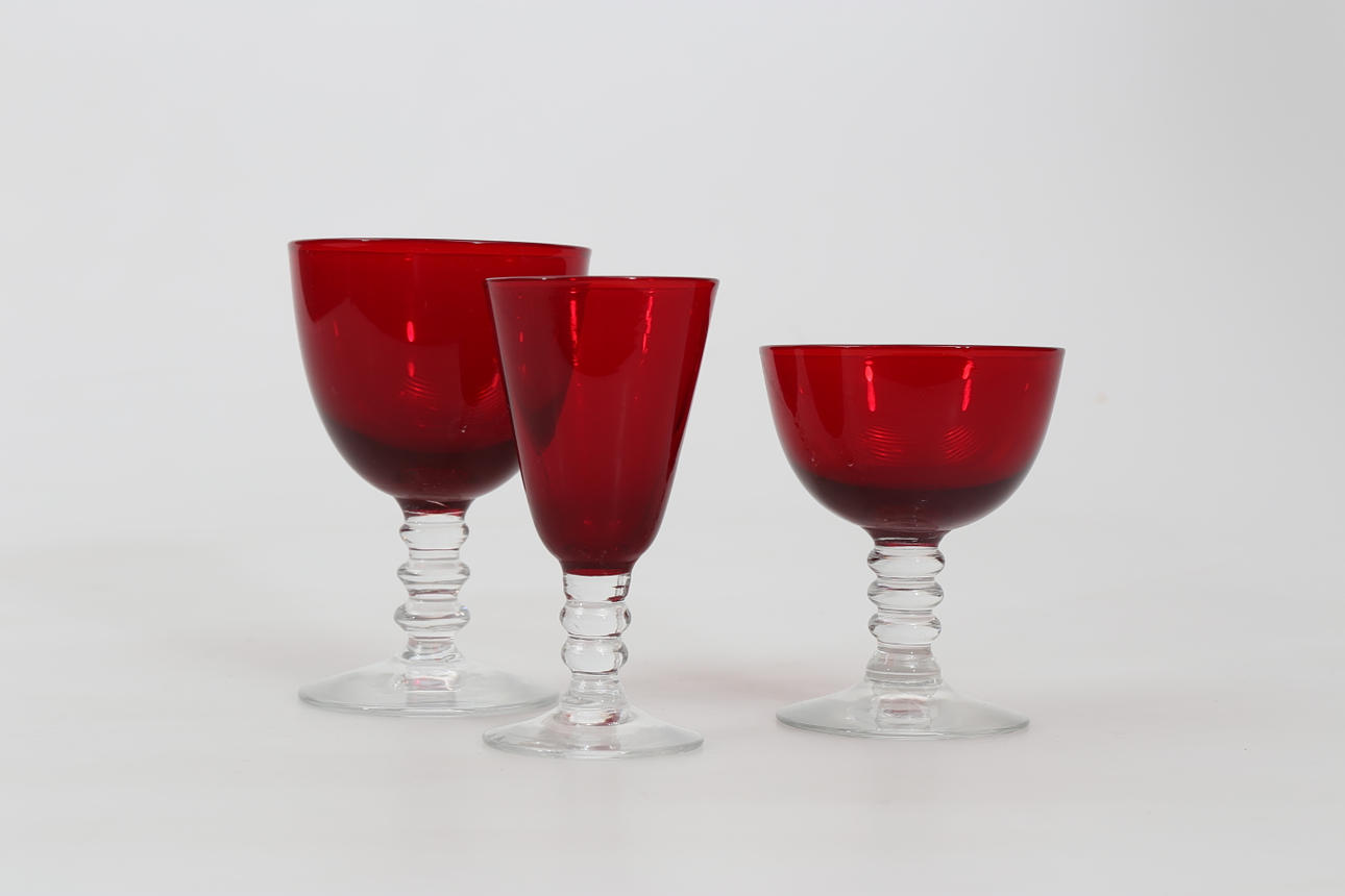 SERVIS, glas, 38 delar, 1900-talets mitt.