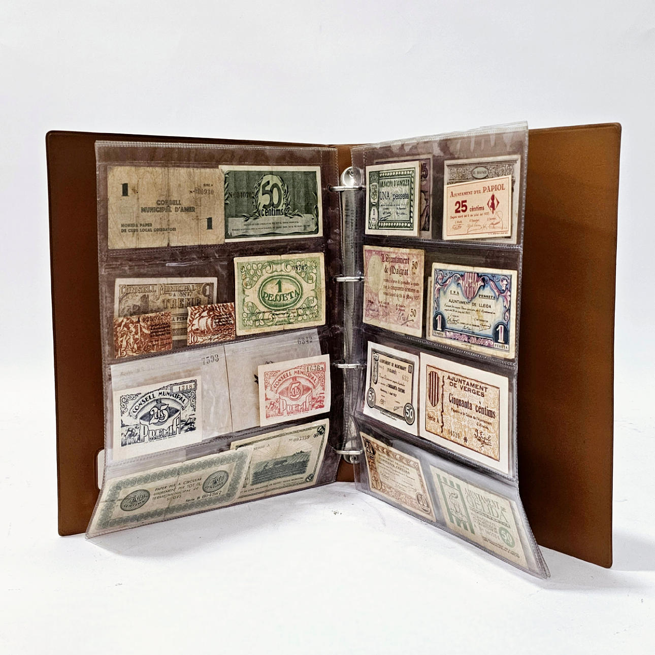 42 SEDLAR TILL STÄDER I KATALONIEN.