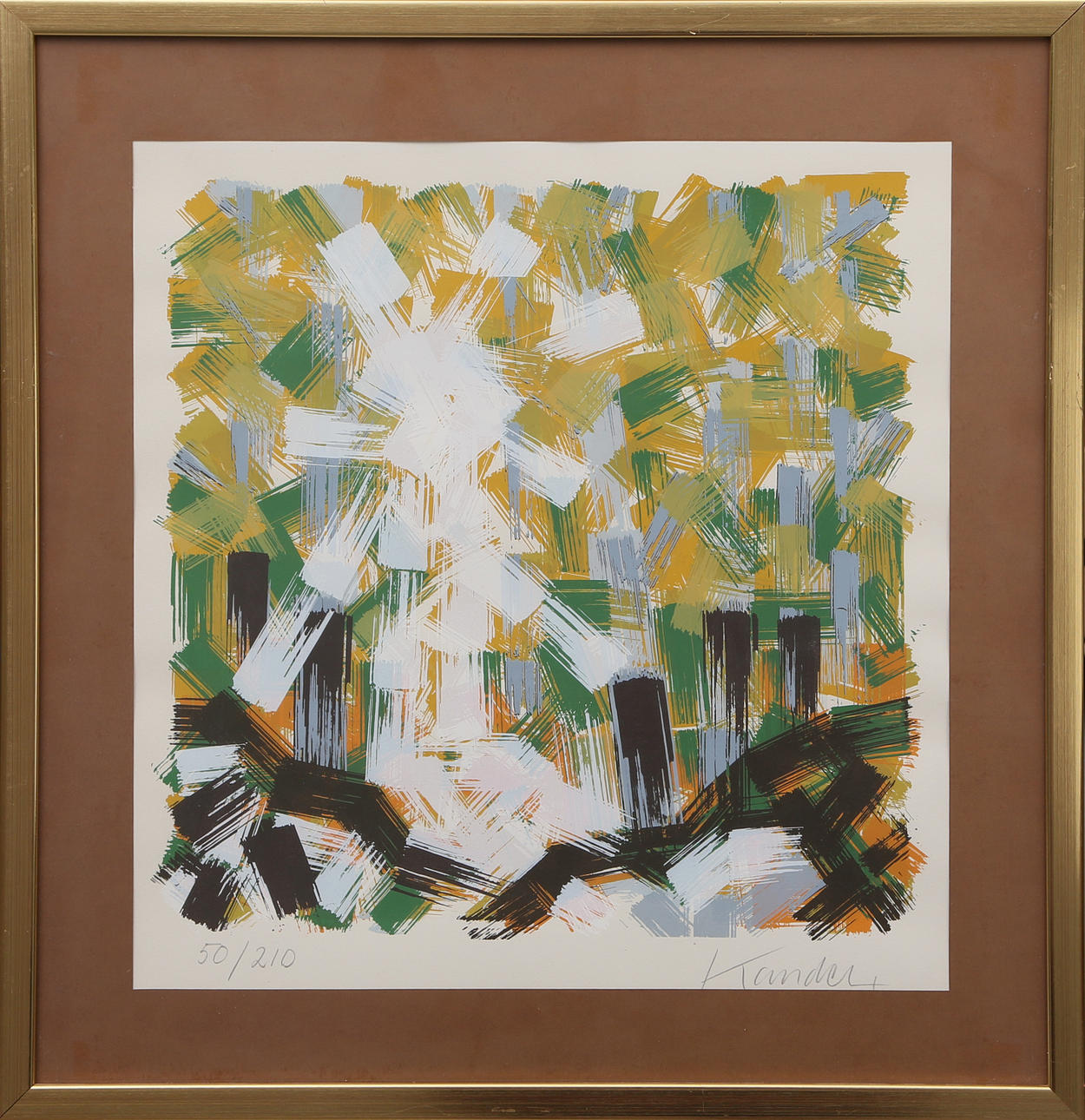 LEIF KANDER. LITO, signed, 20th century.