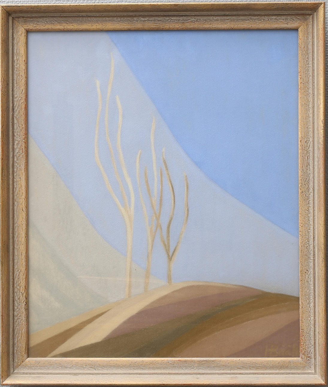 HENNING BÅÅTH. "Vårjord". Pastell, signerad H Bååth.