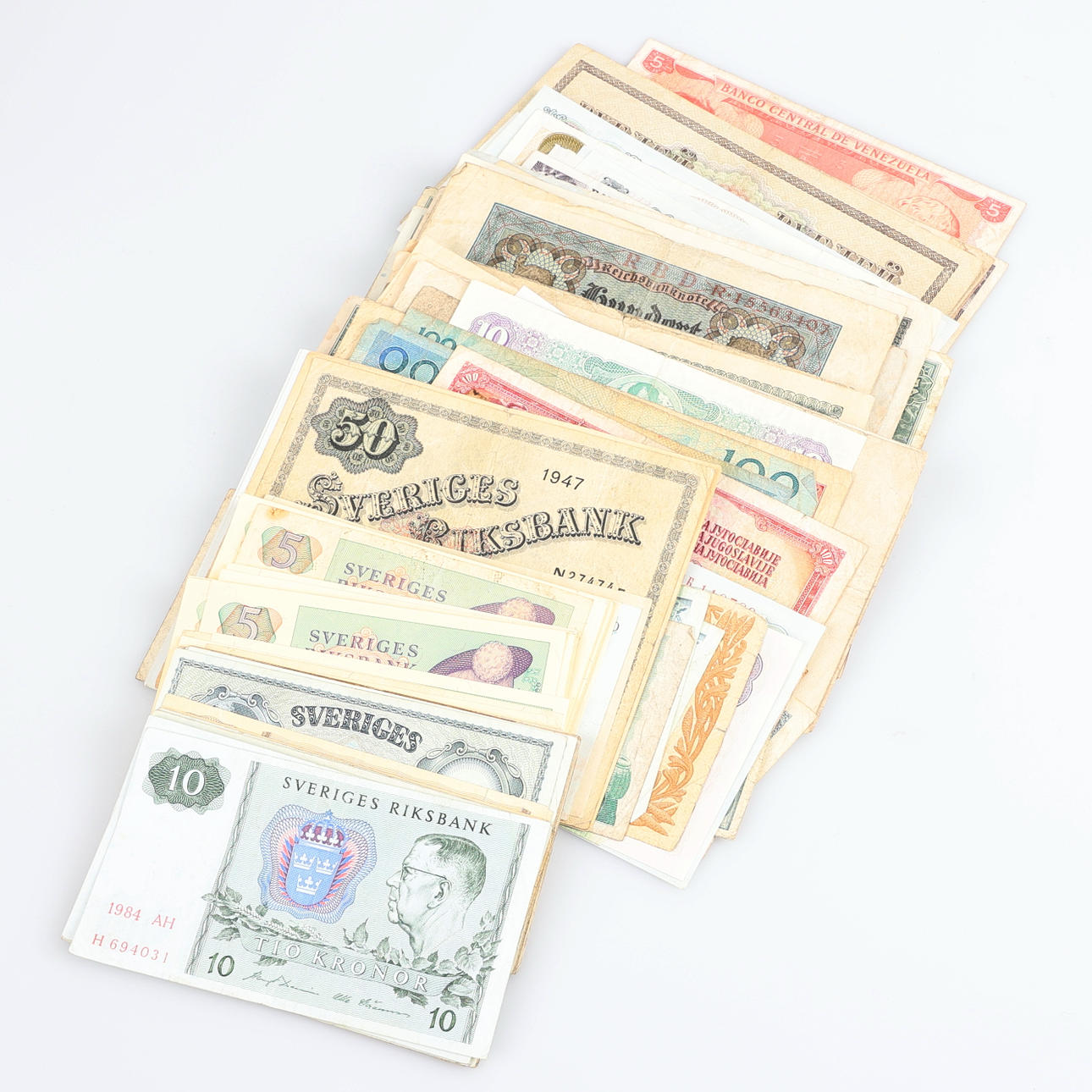 Lote DE BILLETES, Diferentes países.