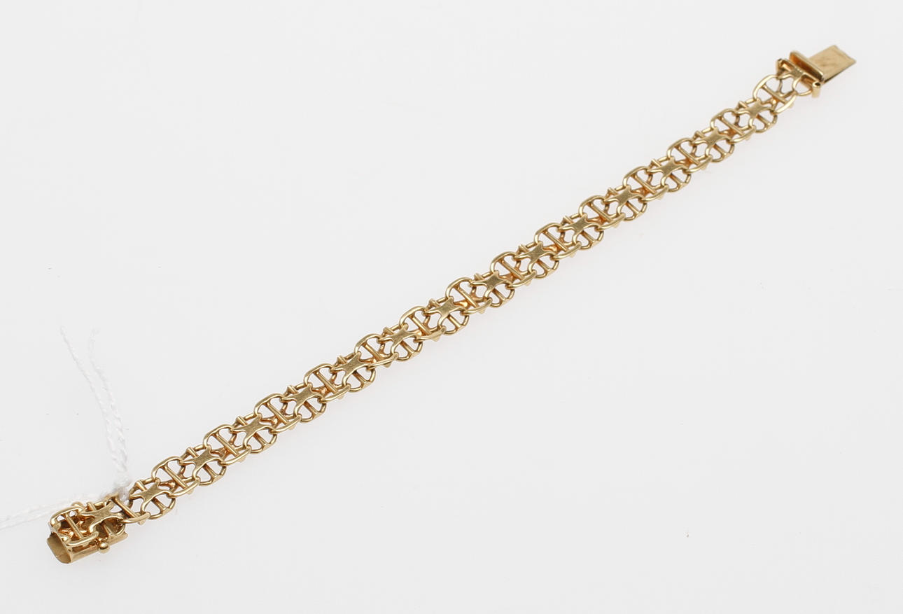 ARMBAND, 18k guld, vikt ca 10,9 gram.