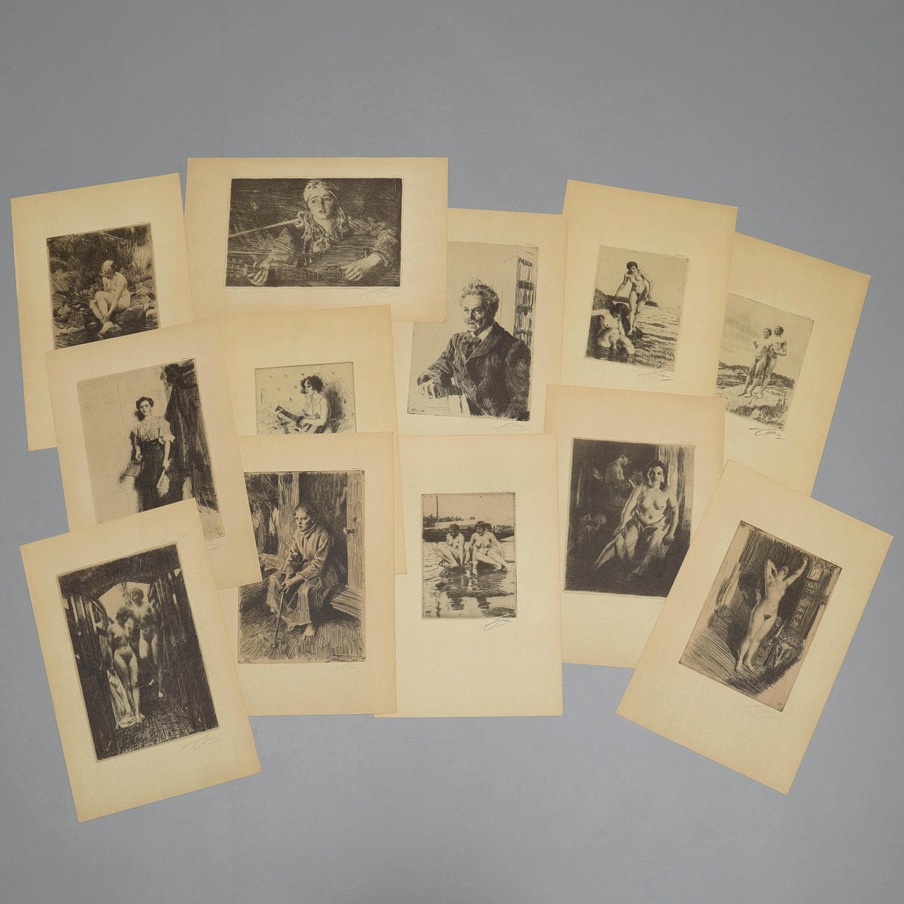 ANDERS ZORN. 12 reproductions after Zorn