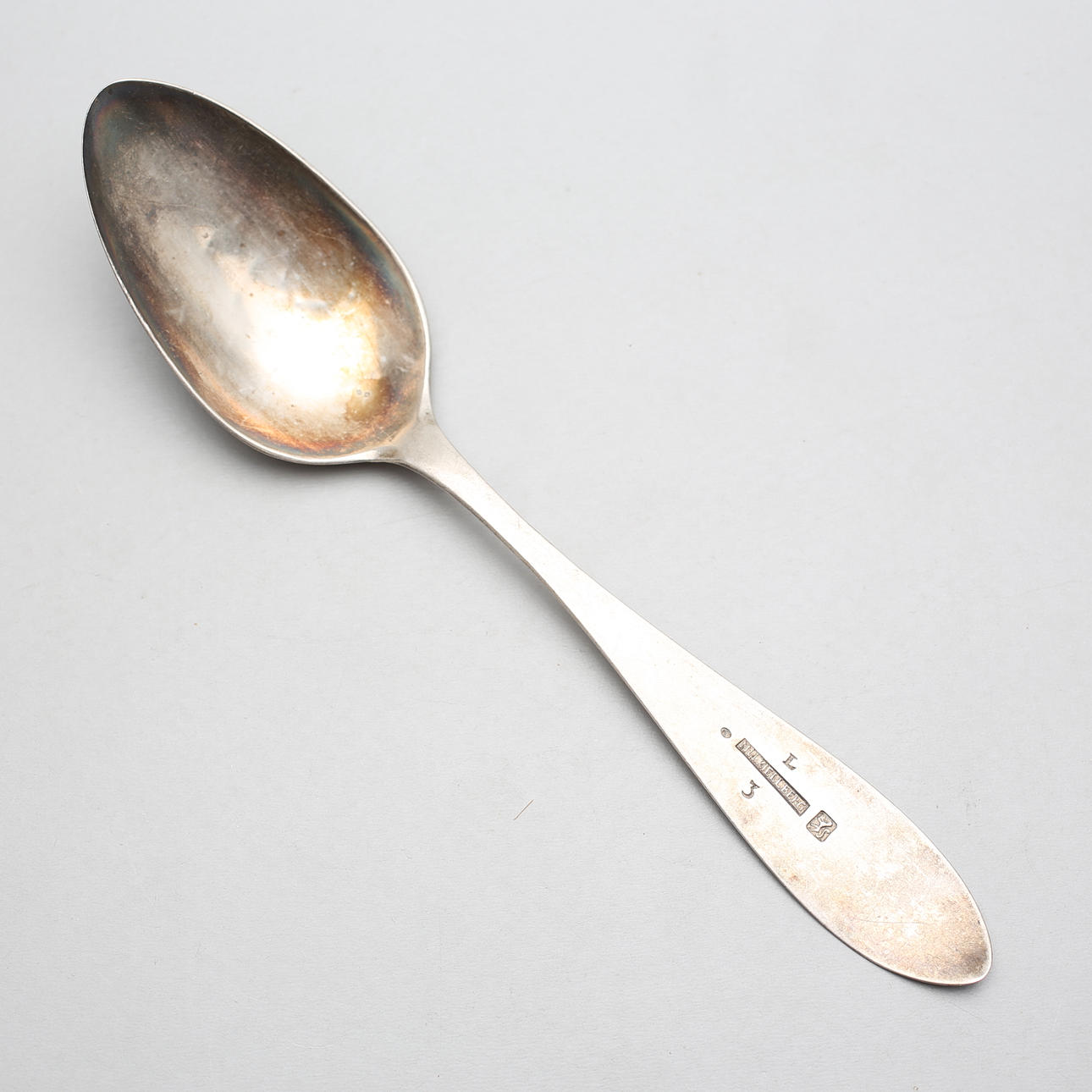 NILS LORENS KJELLBERG. Kalmar. Sked, silver, 1817, 47 gram.