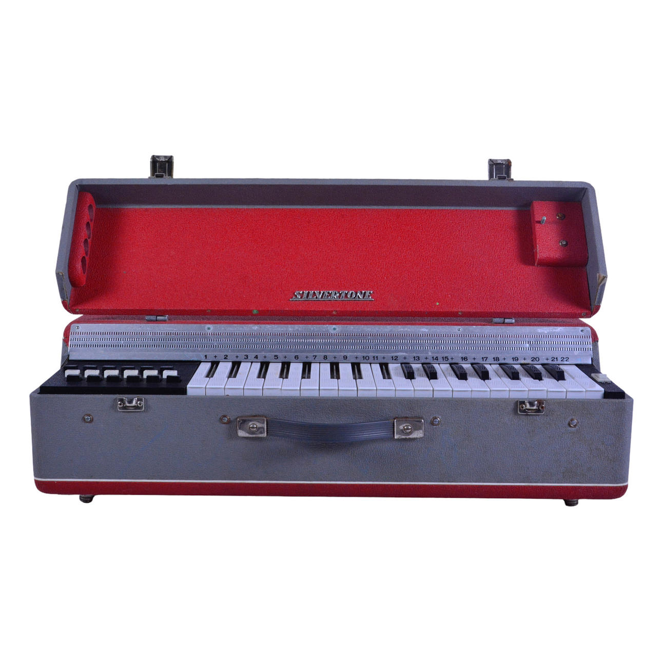 ELORGEL, bærbar, Silvertone, 1960'erne.