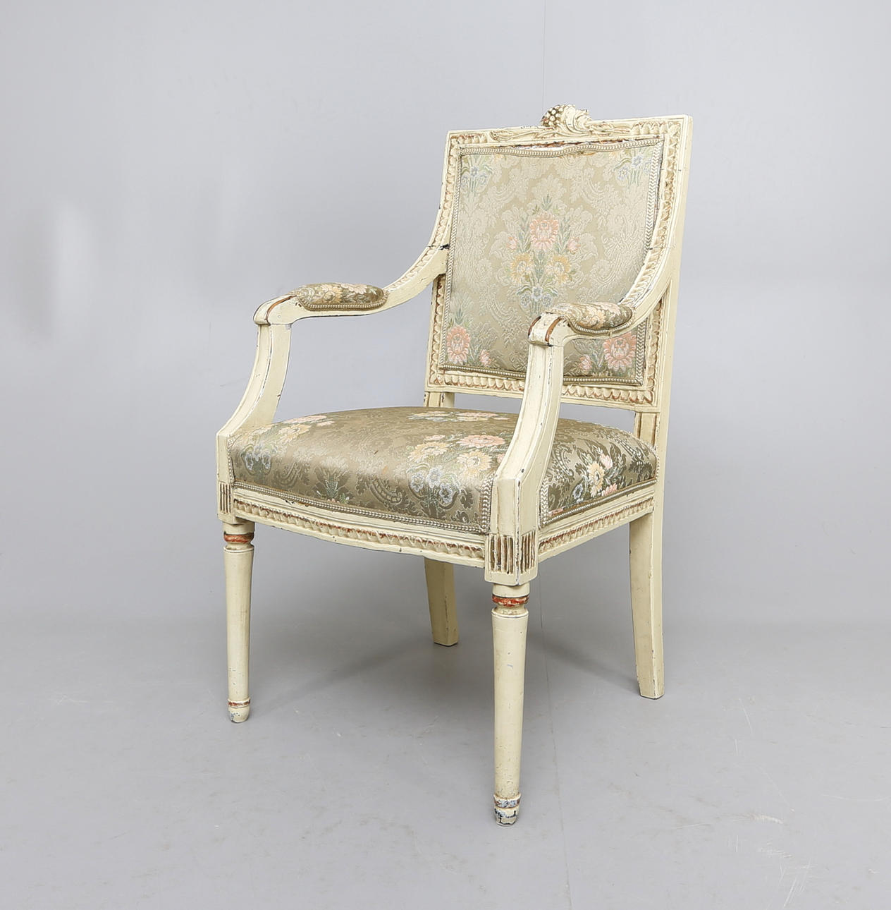 KARMSTOL, Gustaviansk, tillskriven Andreas Eriksson, Lindome, 17/1800-tal.