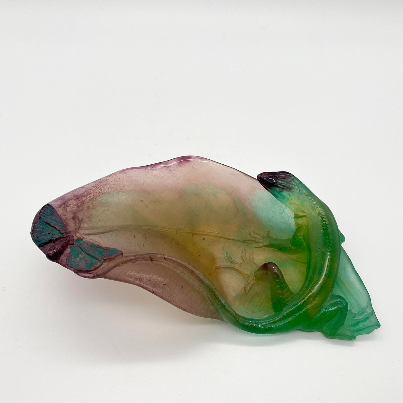 DAUM NANCY, PATE DE VERRE BOWL.