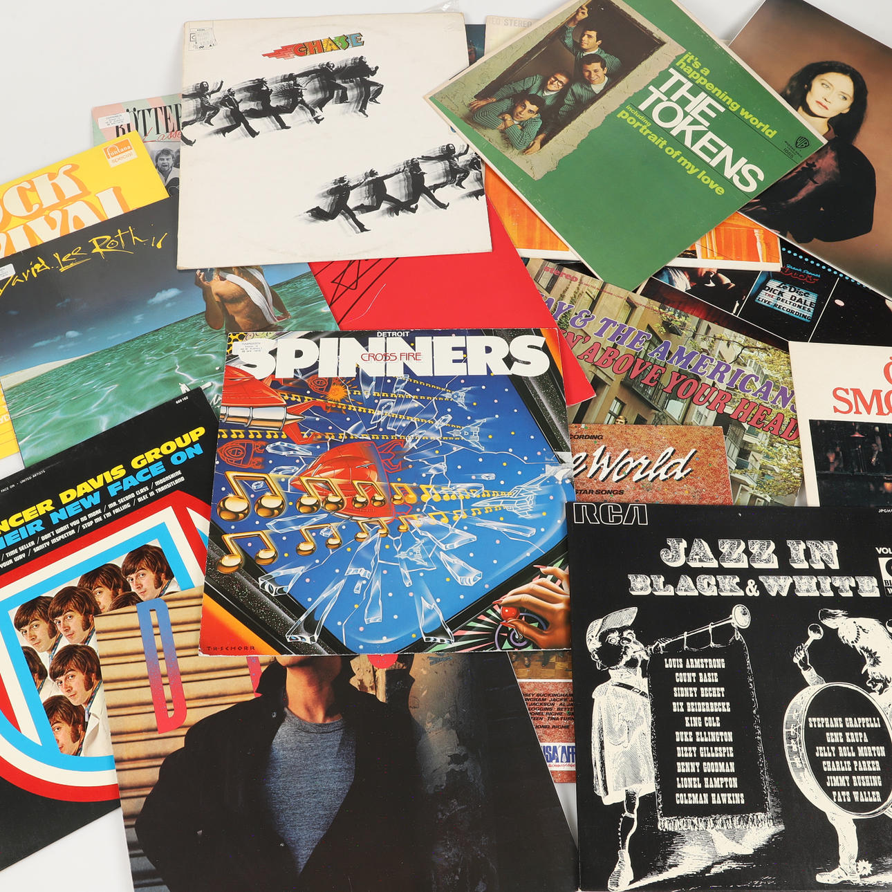 LP RECORDS AND SINGLES, 1900s.