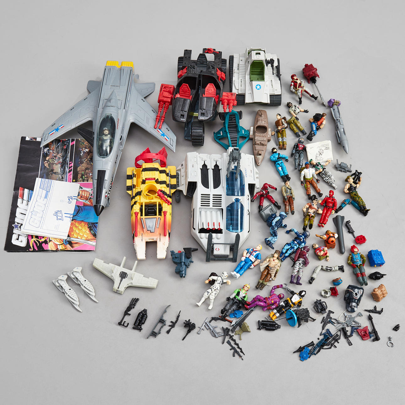 G.I. JOE, Actionfigurer, fordon, flygplan mm.